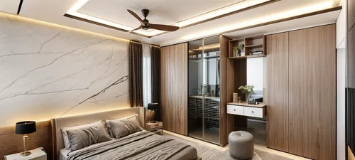 bedroom with marble and wooden decor,aircell,interior modern design,interior decoration,search interior solutions,rovere,penthouses