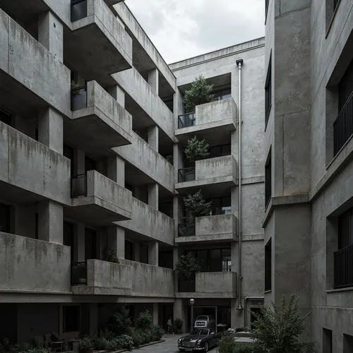 Urban Apartment Brutalism Style Design Ideas