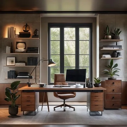 Home office,secretary desk,modern office,writing desk,office desk,desk,working space,wooden desk,danish furniture,computer desk,creative office,sideboard,computer room,work space,blur office backgroun