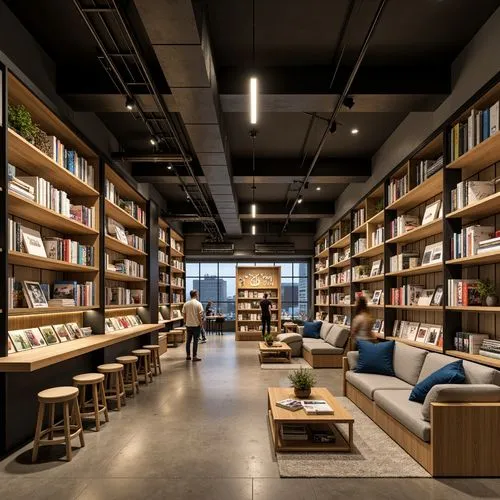 Modern Style Bookstore Interior Design Ideas