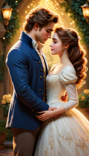 a fairy tale,fairy tale,romantic scene,romantic portrait,fairytale,children's fairy tale,golden weddings,fairy tale character,cinderella,fantasy picture,ballroom dance,flightless bird,fairy tales,fair