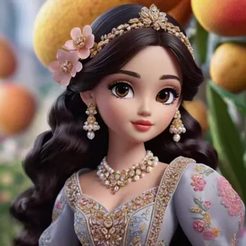 Image to Video 0.7,princess sofia,princess' earring,rosaline,snow white,doll's facial features,rosalinda,duchesse,esmeralda,fairy tale character,gothel,anarkali,female doll,principessa,princesse,prins