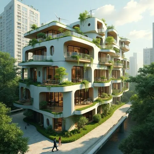 Coastal High-tech Style Building Architecture Design Ideas