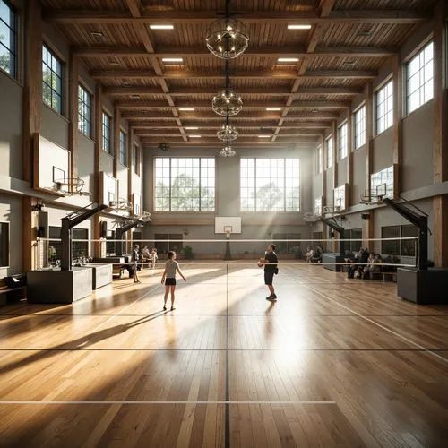 Gymnasium Romanesque Style Design Ideas