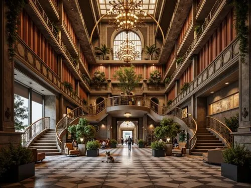 Intricate ironwork, flowing organic forms, sinuous lines, ornate stonework, grand entranceways, sweeping staircases, lavish chandeliers, stained glass windows, floral patterns, foliage-inspired motifs