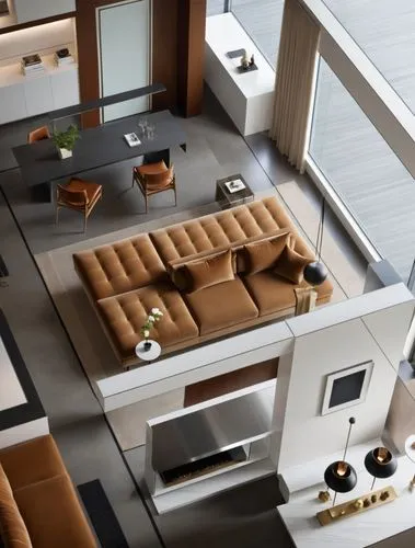 modern living room,apartment,3d rendering,an apartment,modern room,interior modern design,loft,roominess,livingroom,shared apartment,living room,3d rendered,habitaciones,apartment house,apartment loun