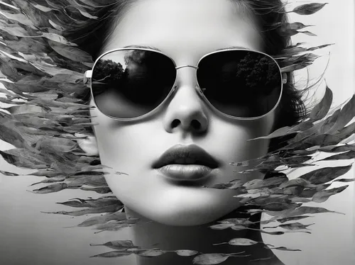 dreaming girl with sunglasses,aviator sunglass,eyewear,ray-ban,sunglasses,eye glass accessory,sunglass,fashion vector,image manipulation,photoshop manipulation,photo manipulation,shades,fashion illust