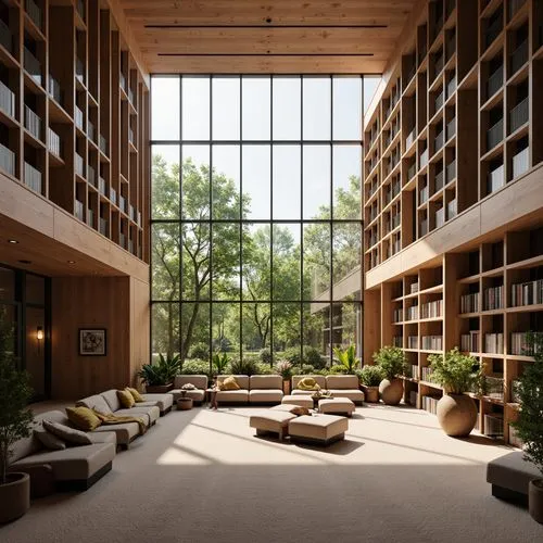Bauhaus Style Library Building Architecture Design Ideas