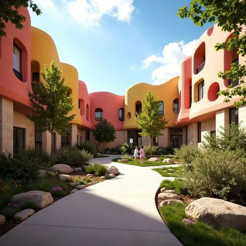 Middle School Blobitecture Style Architecture Design Ideas