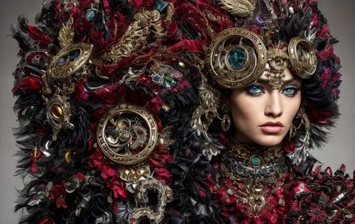 strikes dragon church,miss circassian,headdress,the carnival of venice,venetian mask,headpiece,costume design,masquerade,decorative figure,russian folk style,asian costume,feather headdress,haute cout