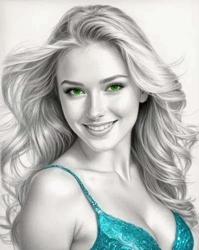 перекрасить в бирюзовый цвет,a drawing of a woman with green eyes,celtic woman,green,delaurentis,irishwoman,airbrush,airbrushing,photoshop manipulation,in green,airbrushed,green skin,lopilato,green au