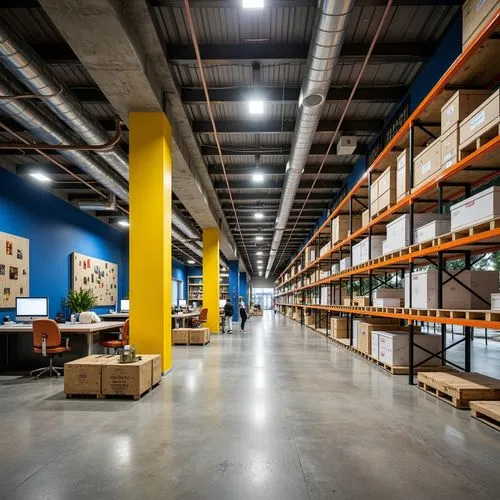 Postmodernism Style Distribution Center Architecture Design Ideas