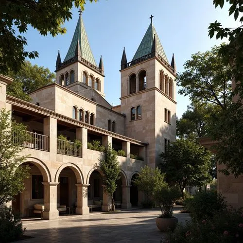 Residential Romanesque Style Architecture Design Ideas
