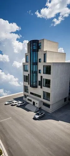 An ultra-realistic, photorealistic architectural visualization of the exact multi-story residential-commercial building shown in image_0.png. The scene is rendered in crisp, high-definition (8k resolu