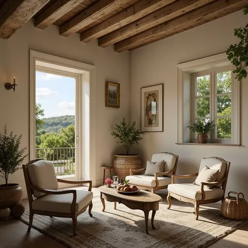 Community French Country Style Building Interior Design Ideas