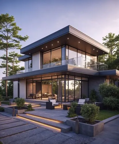 Architecture Design,a modern house is surrounded by steps leading to the second floor,modern house,modern architecture,beautiful home,luxury home,modern style,luxury property,Photography,General,Reali