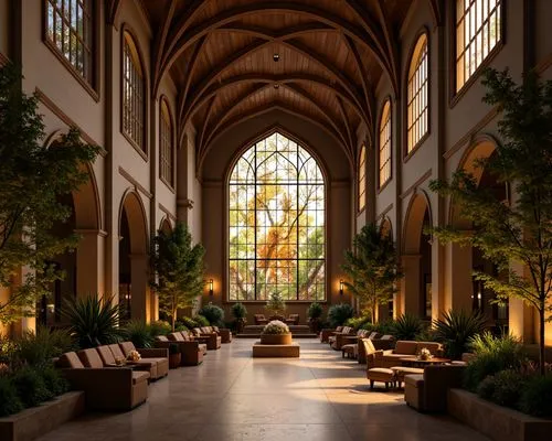 **Prompt:**  

"Step into a breathtaking sanctuary where mocha brown tones envelop the room like a comforting embrace. The high, vaulted ceilings soar above, their intricate details softly illuminated