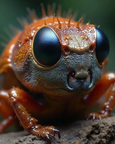 masterpiece close up shot of a taruntula, insanely detailed, 32k, stunning colorful, National geographic photo, award winning photography, museum quality






,close - up of face, eye, and nose of br