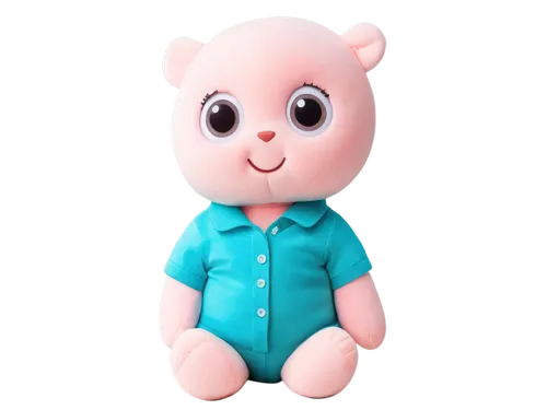 Squish Mellows toys, pastel colors, soft focus, plush texture, cute facial expression, big shiny eyes, round body, tiny legs, sitting posture, isolated on white background, warm lighting, 3/4 composit