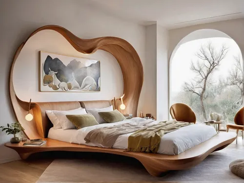 33 Awesome Magnificent Bedroom Ideas For Your Tiny Apartment Page 21 Of 35 Tiny Bedroom Creative Bedroom Small Master Bedroom,canopy bed,wood mirror,chaise longue,tree house hotel,sleeping room,bedroo