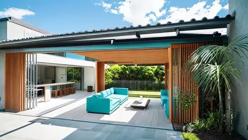 STYLE 1: tadao ando style architecture, TERRACE, precise, guidance scale, south sun position, windows reflections, grass floor for different views of one house, clarity 90, contrast 86, hyper real ima