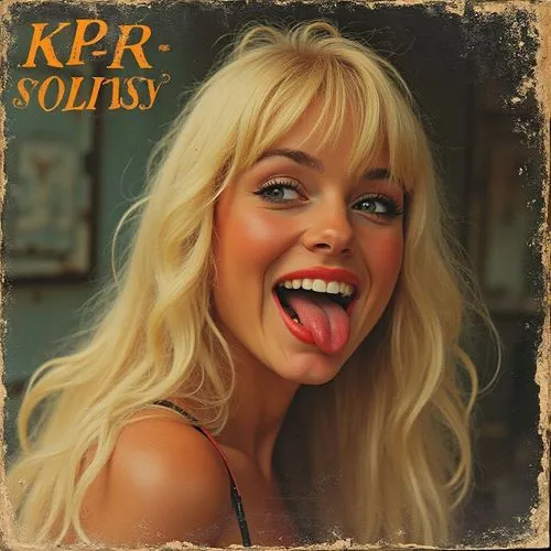 the woman has long hair and has a tongue out,solutes,soloist,solicitous,solidify,pop music,kip,kiss,soulfulness,sorriest,scallop,keratin,songstress,souled,solitudes,sourly,albums,soluble,sour,sols,sou