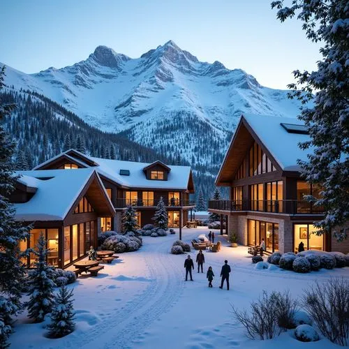 Ski Center Romanesque Style Architecture Design Ideas