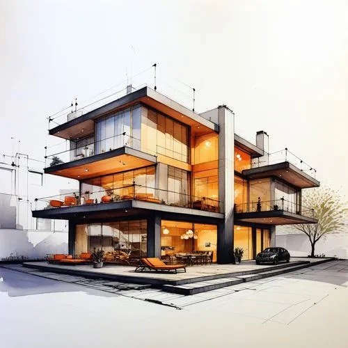 Oasis Designs Modern Futuristic Architecture Conceptual Design 2024,neutra,archigram,house drawing,modern architecture,cubic house,vivienda,modern house,cantilevers,arquitectonica,eichler,revit,sketch