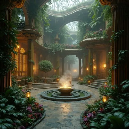 Art Nouveau Style Energy Plant Architecture Design Ideas