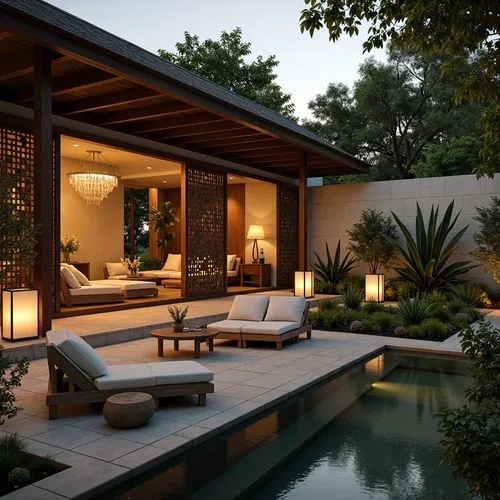 Villa Asian Style Building Design Ideas