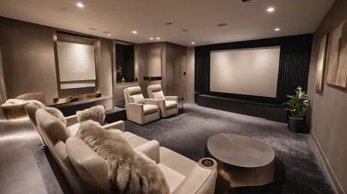 Small Home Theater Room, Sofa, projection screen, sound,home cinema,home theater system,luxury home interior,modern living room,entertainment center,luxury bathroom,interior modern design,3d rendering