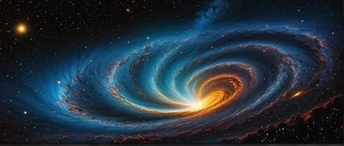 Supernova, astronomical event, explosive star, galaxy center, vibrant colorful nebula, intricate gas clouds, dynamic swirling motion, radiant light beams, cosmic dust, shimmering stardust, 3D spherica