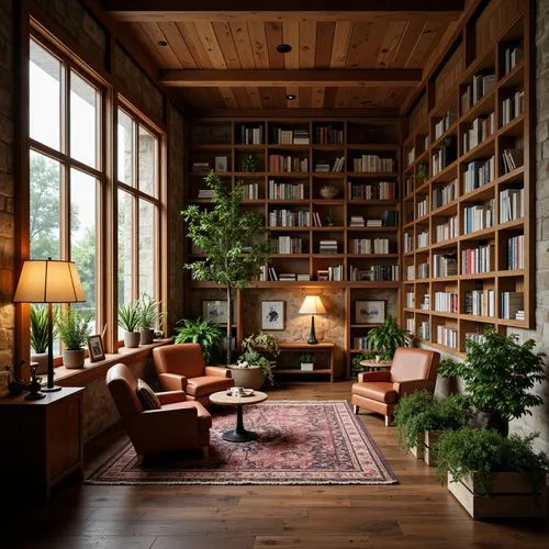 Tropical Style Library Building Design Ideas