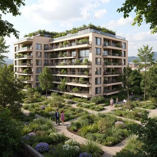 Gymnasium Social Housing Building Architecture Design Ideas