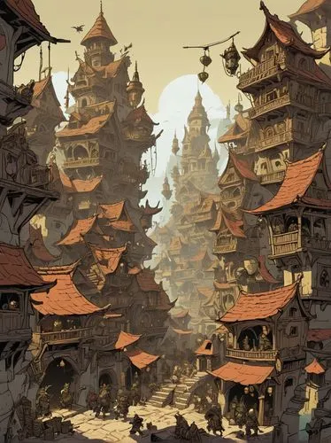 Game Scene Design,korean village snow,winter village,mountain settlement,mountain village,alpine village,wooden houses,winter festival,mountain huts,escher village,spa town,korean folk village,ancient