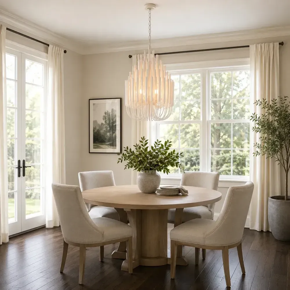 Kavor Wood Rod Chandelier