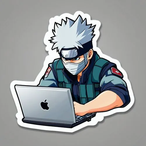 a sticker of Hatake Kakashi, hacking a computer, sticker






,kakashi,kakashi hatake,katsuki,clipart sticker,sticker,stickers,godot,decal,computer icon,seidensticker,apple icon,flat blogger icon,mac