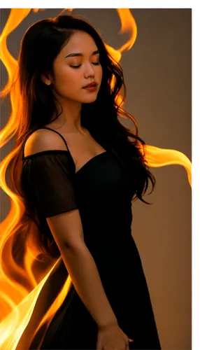 Flames, blazing inferno, orange-yellow hues, crackling sounds, intense heat, dancing embers, black smoke rising, flickering lights, warm glow, dynamic movement, shallow depth of field, vibrant color t