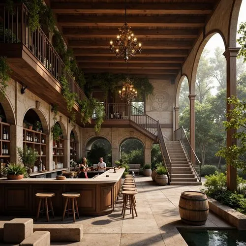 Bar Renaissance Style Building Architecture Design Ideas