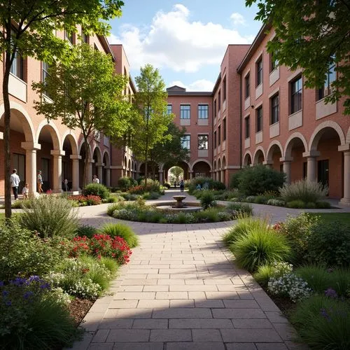 Healthcare Center Romanesque Style Building Design Ideas