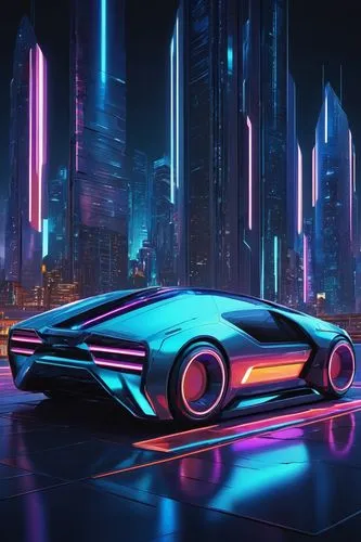 Futuristic, sleek, modern architecture, A&D art style, sci-fi inspired, metallic materials, neon lights, glowing accents, intricate details, geometric shapes, minimalist interior, abstract sculptures,