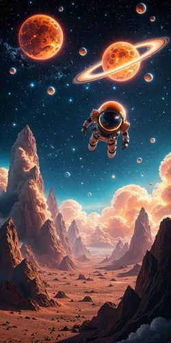 A space scene, glowing cloud gasses, 8k resolution, highly detailed,  masterpiece, cute,this is an image of a space station,alien planet,sci fiction illustration,alien world,futuristic landscape,space