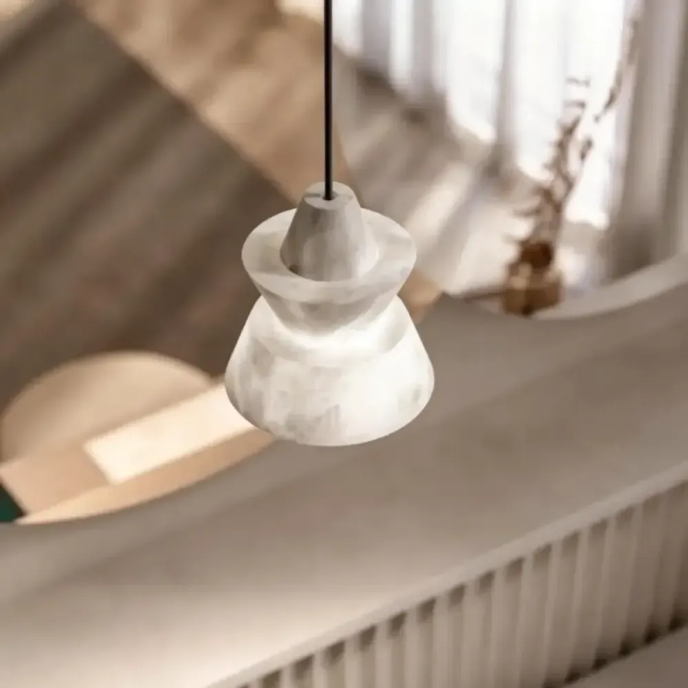 Eira Layered Alabaster Pendant Lamp