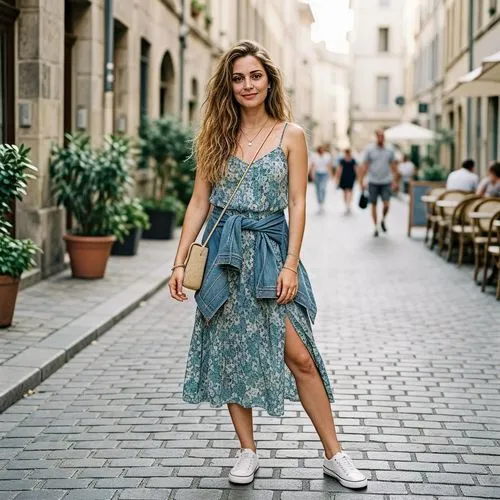 full body instagram like photo, slim 25 year old younger looking gorgeous, , thigh gap, little smile, detailed skin face and eyes, natural lighting, not fat just a bit curvy, film grain, low contrast,
