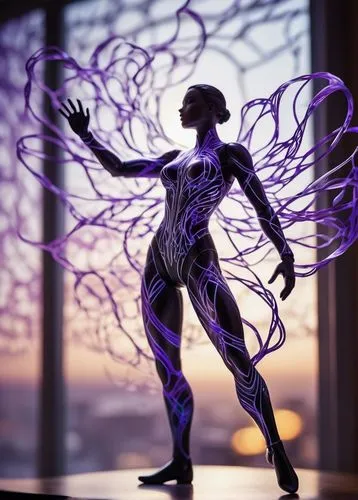Hyper-realistic portrait photography of people interconnected with luminous patterns of light energy, vibrant and intricate energy lines weaving between individuals, soft glowing aura around each pers