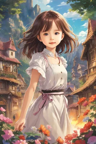 japanese sakura background,sakura background,flower background,spring background,springtime background,portrait background,studio ghibli,girl picking flowers,girl in the garden,girl in flowers,japanes