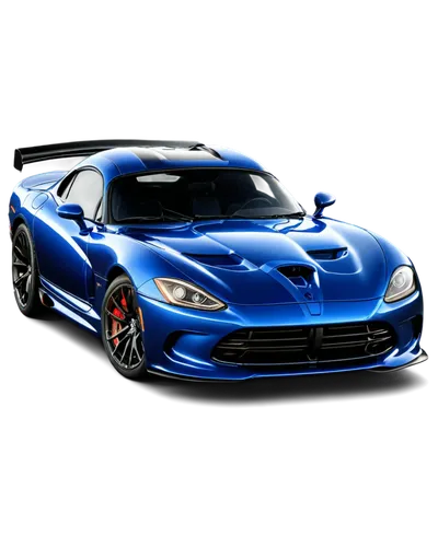 Sleek car, Dodge Viper, metallic blue paint, shiny surface, sharp angles, aggressive front grille, large wheels, low stance, sporty spoiler, dynamic motion blur, evening sunlight, dramatic shadows, ci