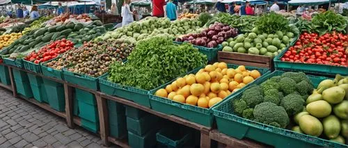 view,polish market,a wide variety of fruits and vegetables are displayed at a market,market vegetables,market fresh vegetables,fruit market,vegetable market,farmer's market,the market,market stall,mar