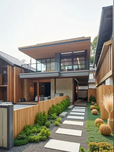 a modern home with wooden exterior and outdoor living area,landscape design sydney,modern house,garden design sydney,cube house,timber house,cubic house,residential house,landscape designers sydney,du