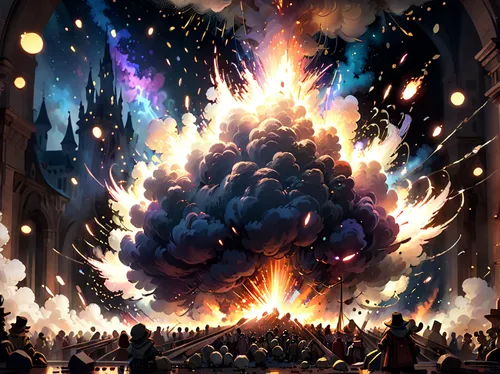 взрывы галактических масштабов,explosions,explosion,explosion destroy,fireworks art,explode,exploding,detonation,fireworks,the conflagration,walpurgis night,explosive,riot,burning earth,pyrotechnics,c